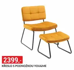Baumax Křeslo s podnožkou you&me nabídka