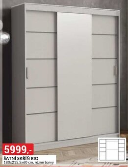 Baumax Šatní skříň rio nabídka