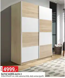 Baumax Šatní skříň alfa 3 nabídka