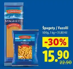 Lidl Špagety/Fussili nabídka