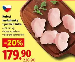 Lidl Kuřecí medailonky prsních řízků, cena za nabídka