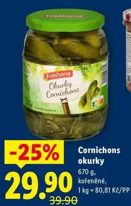 Lidl Cornichons okurky nabídka