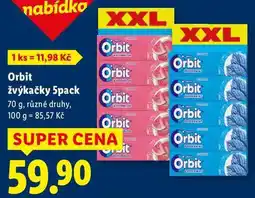 Lidl Orbit žvýkačky 5pack, 70 g nabídka