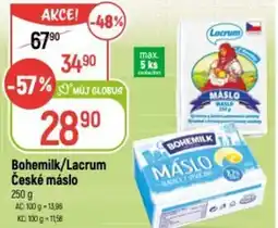 Globus Bohemilk/Lacrum České máslo nabídka