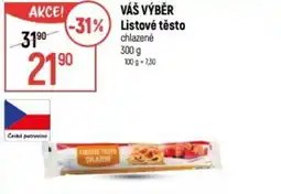 Globus VÁŠ VÝBĚR Listové těsto nabídka