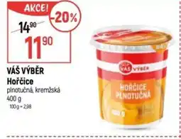 Globus VÁŠ VÝBĚR Hořčice nabídka