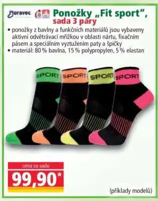 Norma Ponožky „Fit sport“, sada 3 páry nabídka