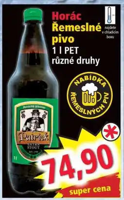 Norma Horác Řemeslné pivo nabídka