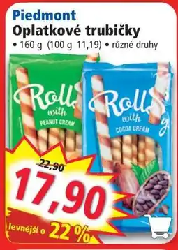 Norma Piedmont Oplatkové trubičky nabídka