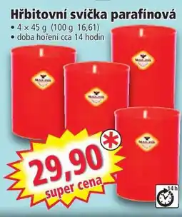 Norma Hřbitovní svíčka parafínová nabídka