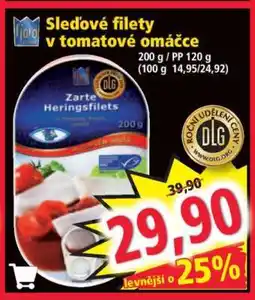 Norma Sledové filety v tomatové omáčce nabídka