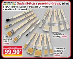 Norma Sada štětců z pravého dřeva, 5dílná nabídka