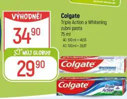 Globus Colgate Triple Action a Whitening zubní pasta nabídka