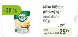 Globus Milko Tolštejn plátkový sýr nabídka