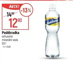 Globus Poděbradka ochucená minerální voda 0,5 l nabídka