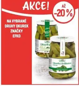 Globus Na vybrané druhy okurek značky Efko nabídka