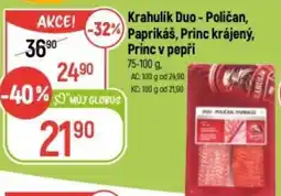 Globus Krahulik Duo - Poličan, Paprikáš, Princ krájený, Princ v pepři nabídka