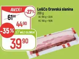Globus Le&Co Oravská slanina nabídka