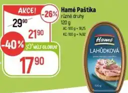 Globus Hamé Paštika nabídka