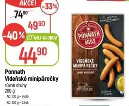 Globus Ponnath Vídeňské minipárečky nabídka