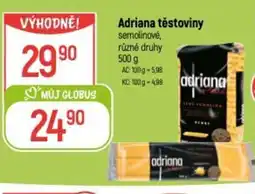 Globus Adriana těstoviny nabídka
