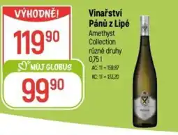 Globus Vinařství Pánů z Lipé nabídka