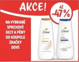 Globus Na vybrané sprchové gely a pěny do koupele značky Dove nabídka