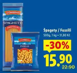 Lidl Špagety/Fussili nabídka