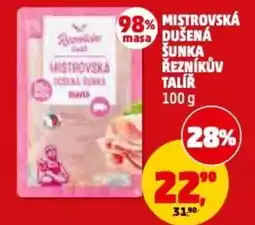 Penny Market Mistrovská dušená šunka řezníkův talíř nabídka
