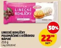 Penny Market Linecké rohlíčky polomáčené s višňovou náplní nabídka