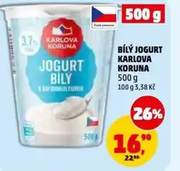 Penny Market Bílý jogurt karlova koruna nabídka