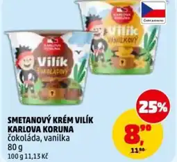 Penny Market Smetanový krém vilík karlova koruna čokoláda, vanilka nabídka