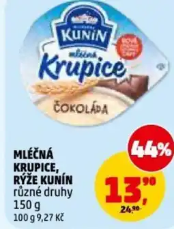Penny Market Mléčná krupice, rýže kunin nabídka