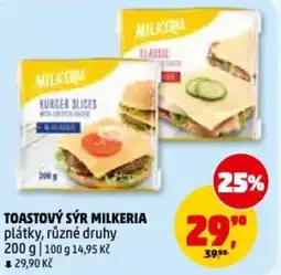 Penny Market Toastový sýr milkeria plátky nabídka