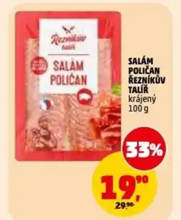 Penny Market Salám poličan řezníkův talíř krájený nabídka