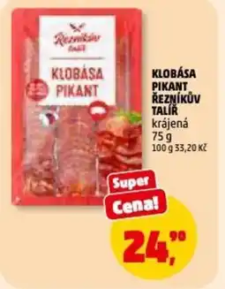 Penny Market Klobása pikant řezníkův talíř krájená nabídka