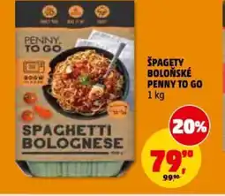 Penny Market Špagety boloňské penny to go nabídka