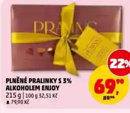 Penny Market Plněné pralinky s 3% alkoholem enjoy nabídka