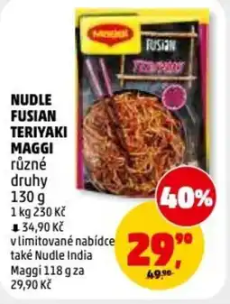 Penny Market Nudle fusian teriyaki maggi nabídka