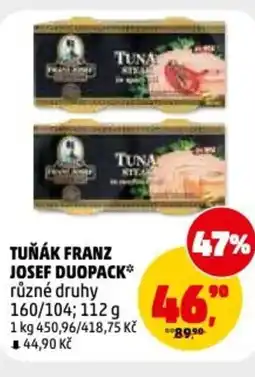 Penny Market Tuňák franz josef duopack nabídka