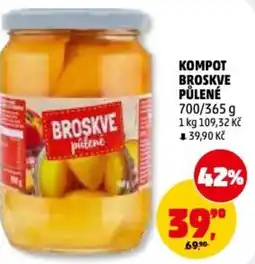 Penny Market Kompot broskve půlené nabídka
