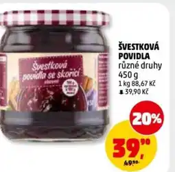 Penny Market Švestková povidla nabídka