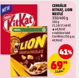 Penny Market Cereálie kitkat, lion Nestlé nabídka