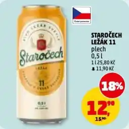 Penny Market Staročech ležák 11 plech nabídka