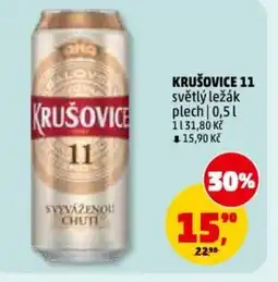Penny Market Krušovice 11 světlý ležák nabídka
