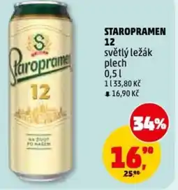 Penny Market Staropramen 12 světlý ležák nabídka