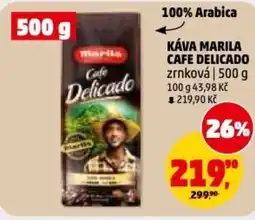 Penny Market Káva marila cafe delicado zrnková nabídka