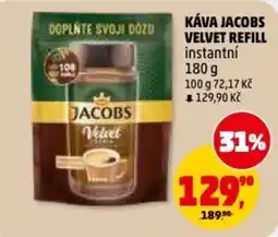 Penny Market Káva jacobs velvet refill instantní nabídka