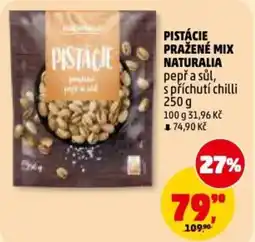 Penny Market Pistácie pražené mix naturalia pepř a sůl, s příchutí chilli nabídka