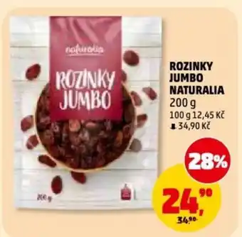 Penny Market Rozinky jumbo naturalia nabídka